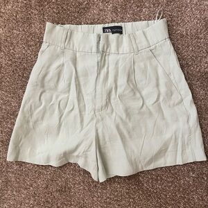 Zara sage shorts